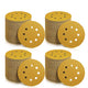125mm 5" 8 Hole Sanding Discs Hook And Loop 40 60 80-600 Grit Set For Metal Wood