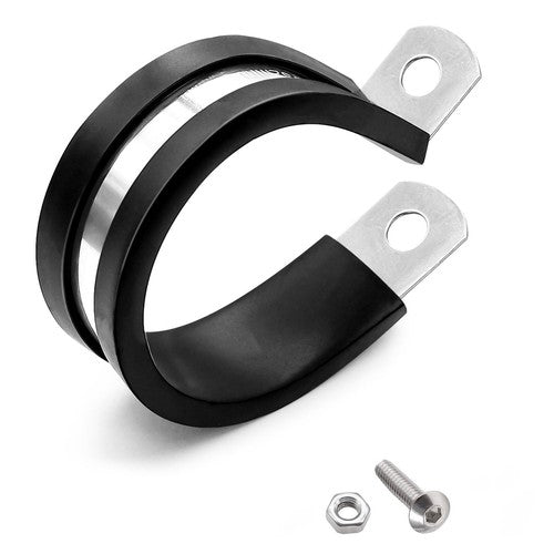 Rubber Lined P Clip Stainless Steel 6mm-70mm Sizes Pipe Cable Hose Clamp P-Clips