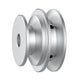 OD 32-60mm Double V-Groove Aluminum Drive Pulley For O(Z)-Section V-Belt Pulleys