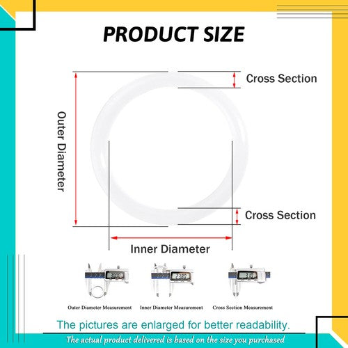2mm Cross Section O Rings VMQ Silicone Food Grade 1mm-56mm ID High Temperature