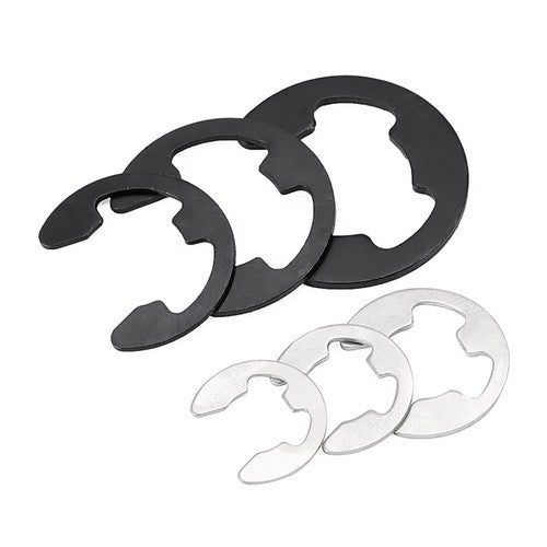 E Clips C Circlip Retaining Ring Stainless Steel Carbon Steel Kit 1.5mm - 48mm Kit - HomeDIYer