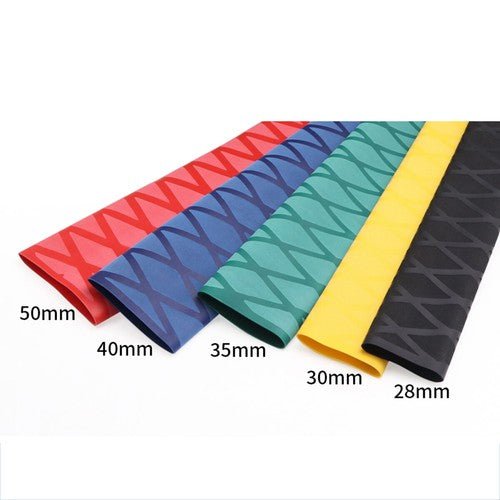 Non - Slip Textured Heat Shrink Tubing for Fishing Rods & Tool Handles — Multiple Diameters & Colors - HomeDIYer