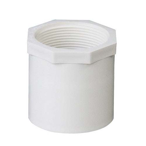 PVC Water Supply Straight Pipe 1 2"- 4" Female Threaded Fittings Adapter Joint