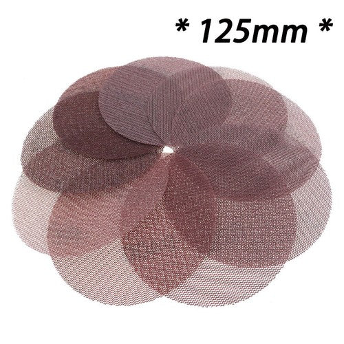 125mm Mesh Abrasive Sanding Discs Hook and Loop Sandpaper Disc P80 - P1000 Grit