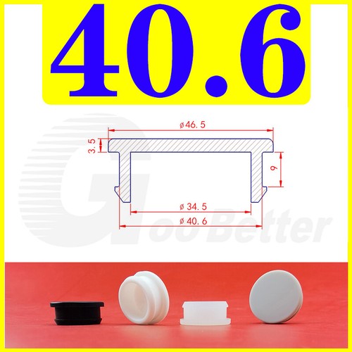 Snap-On Hole Plug Grey Silicone Rubber Blanking Seal Bung Pipe Tube (2.5-60.6mm)