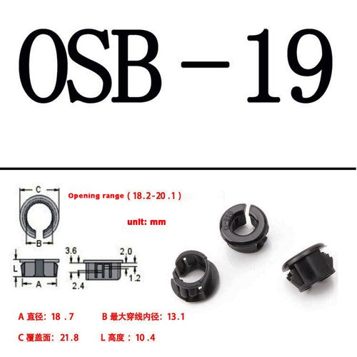 10mm-26mm Hole Cover Grommet Wire Table Cable Tidy Hole Plug Cap Computer Desk