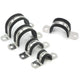 Rubber Lined P-Clips Stainless Steel 304 Pipe Clamps Sizes 6mm to 200mm W4