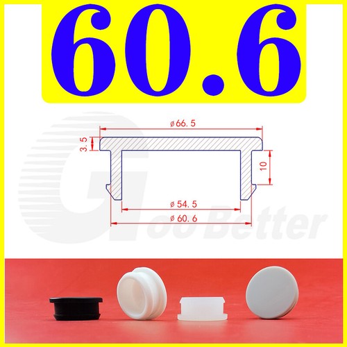Snap-On Hole Plug Grey Silicone Rubber Blanking Seal Bung Pipe Tube (2.5-60.6mm)