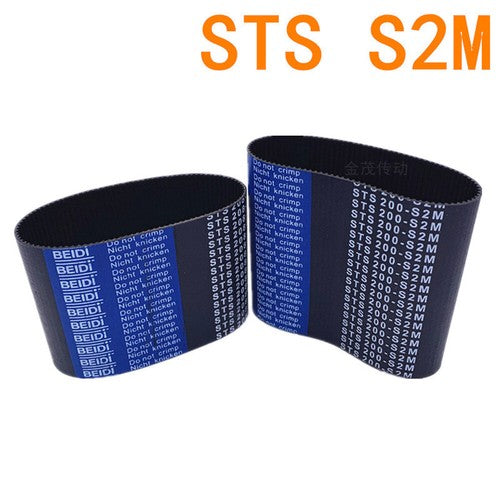 S2M Timing Belt 2mm Pitch Closed Loop Rubber Synchronous Belt — 6mm & 10mm Width