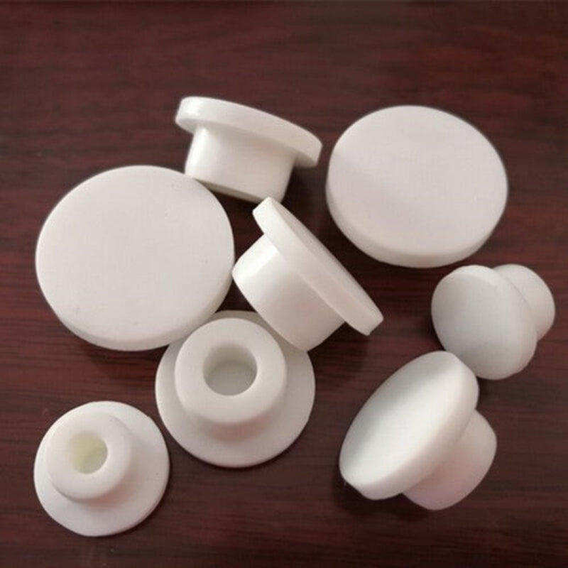 White Round Silicone Rubber Seal Hole Plugs Blanking End Caps Seal Bung Tube