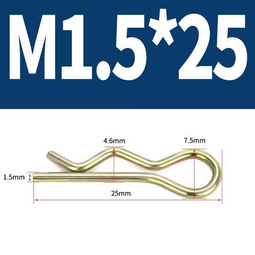 Heavy Duty Hitch Pins Clip - Spring Retaining R Clip M1~M10x16~120mm for Trailer - HomeDIYer