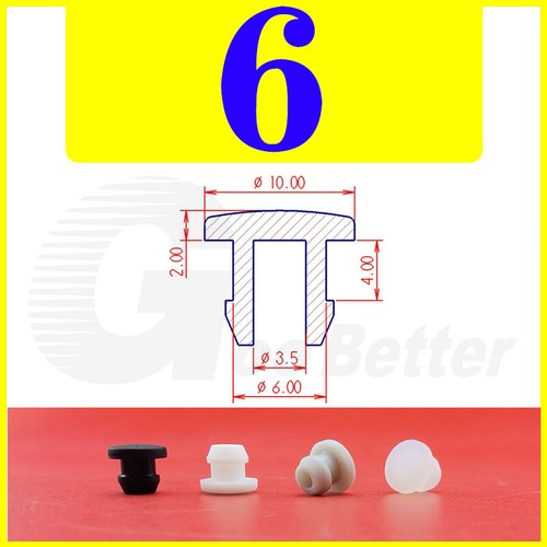 Snap-On Hole Plug Grey Silicone Rubber Blanking Seal Bung Pipe Tube (2.5-60.6mm)