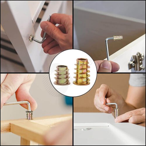 245x screw - in nuts threaded insert wood screw - in sockets M4 - M8 assortment set - HomeDIYer