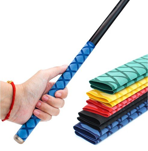 Non - Slip Textured Heat Shrink Tubing for Fishing Rods & Tool Handles — Multiple Diameters & Colors - HomeDIYer
