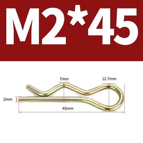 Heavy Duty Hitch Pins Clip - Spring Retaining R Clip M1~M10x16~120mm for Trailer - HomeDIYer