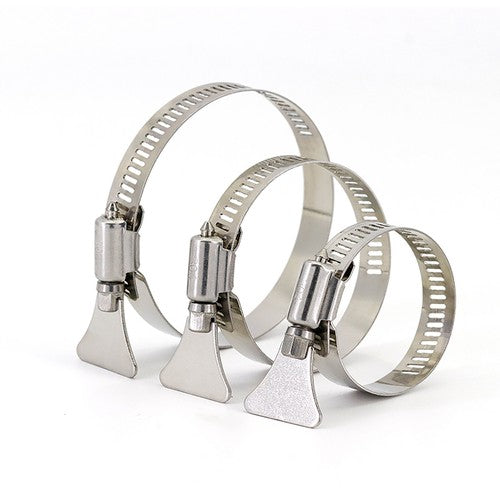 Hose Clamp, Adjustable 6mm-500mm Diameter Hose Clamps With Easy Turn Thumb Screw