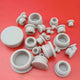 Grey Snap-on Hole Plug Silicone Rubber Blanking End Caps Seal Stopper 2.5mm~14mm