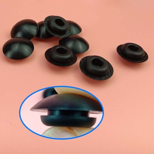 Size comparison showing 9.5mm blanking cap next to measurement tool