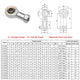 Rod End Bearings PHS Female M6-M35 Right-Left Hand Thread A2 Stainless Steel