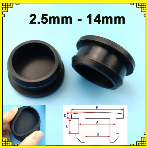 Snap-on Hole Plug Silicone Rubber Blanking End Caps (5.5mm~30mm) - Product Set