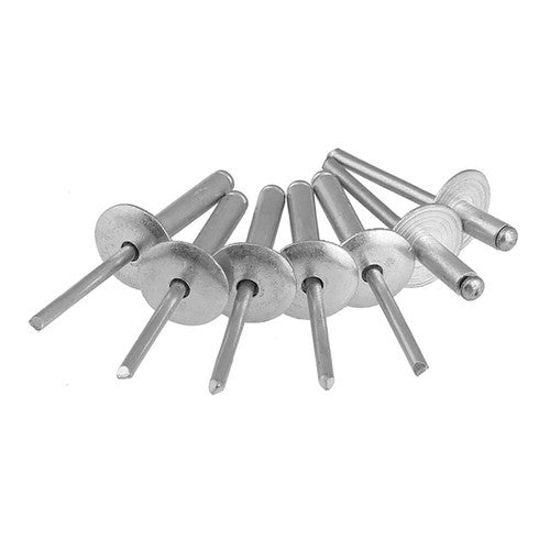 EXTRA LARGE FLANGE HEAD POP RIVETS OPEN BLIND ALUMINIUM/STEEL 3.2mm 4.0mm 5mm?