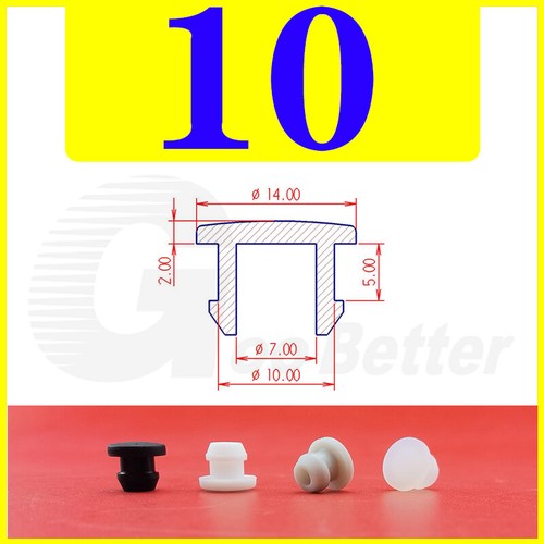 Snap-On Hole Plug Grey Silicone Rubber Blanking Seal Bung Pipe Tube (2.5-60.6mm)