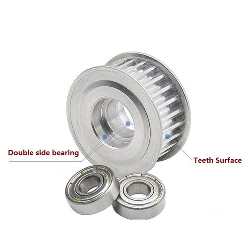 HTD-5M 15T-40T Timing Belt Idler Pulleys Pitch 5mm Width 27mm Toothed Tensioner