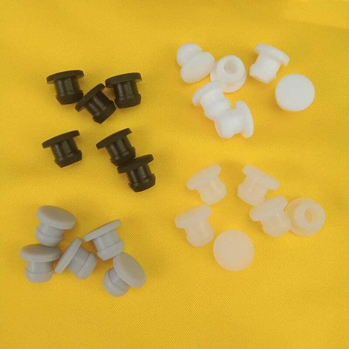 Close-up Texture of Silicone Rubber Snap-on Hole Plug Seal Stopper