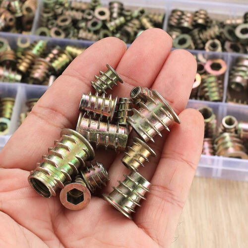 245x screw - in nuts threaded insert wood screw - in sockets M4 - M8 assortment set - HomeDIYer