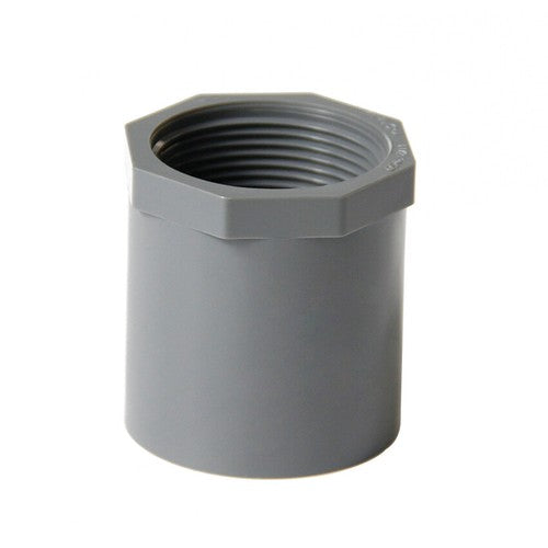 PVC Water Supply Straight Pipe 1 2"- 4" Female Threaded Fittings Adapter Joint