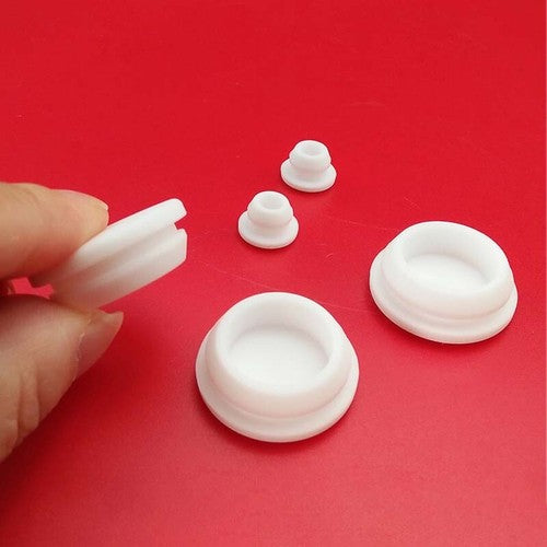 White Snap-on Hole Plug Silicone Rubber Blanking End Caps Seal Stopper 2.5~14mm