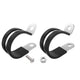 Rubber Lined P Clip Stainless Steel 6mm-70mm Sizes Pipe Cable Hose Clamp P-Clips