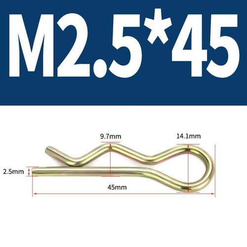 Heavy Duty Hitch Pins Clip - Spring Retaining R Clip M1~M10x16~120mm for Trailer - HomeDIYer