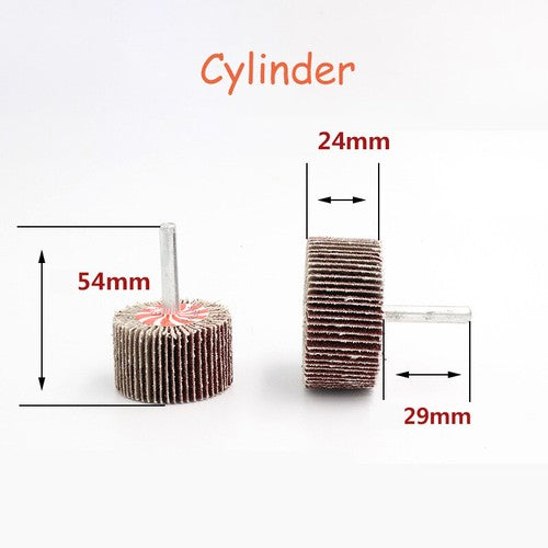 Sanding Flap Wheel Abrasive Disc Polishing φ15-80mm For Dremel Rotary Tool 6mm