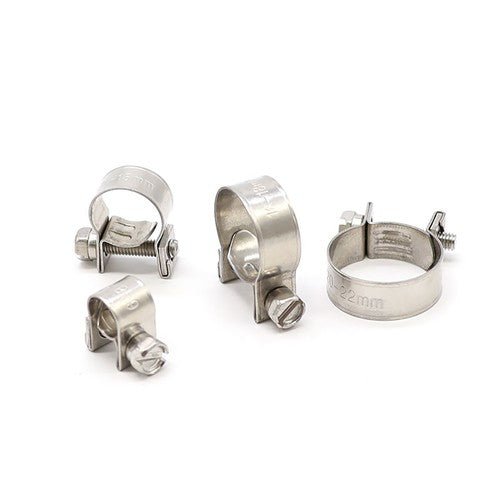 6mm - 31mm Mini Hose Clip Jubilee hose Clamps Fuel Line Diesel Petrol Pipe 10 Pack - HomeDIYer