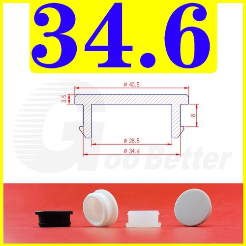 Snap-On Hole Plug Grey Silicone Rubber Blanking Seal Bung Pipe Tube (2.5-60.6mm)