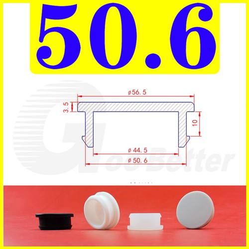 Snap-On Hole Plug Grey Silicone Rubber Blanking Seal Bung Pipe Tube (2.5-60.6mm)