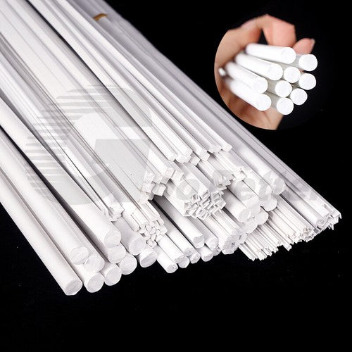 ABS Plastic Rods & Tubes – Round, Square, U/L/H-Profile Styrene Strips 250mm