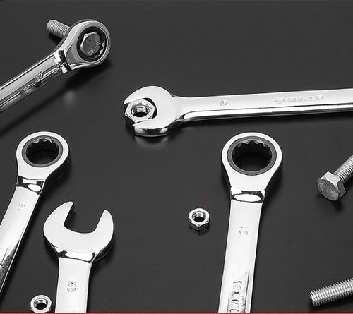 Ratchet Open End Ring Combination Spanner Wrench Set Automotive Tool 6mm-24mm