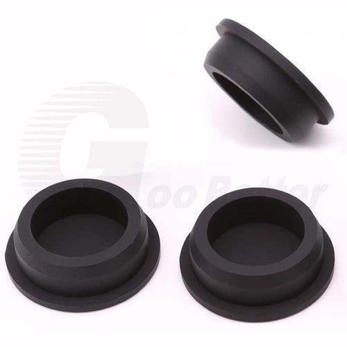 Snap-On Hole Plug Silicone Rubber Blanking Seal Bung Pipe Tube (2.5-60mm) Black