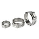 Single Ear O Clips Plus 304 Stainless Steel Air Water Pipe Hose Clamps All sizes