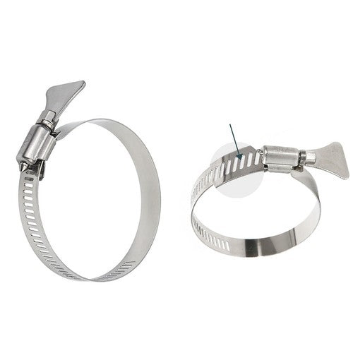 Hose Clamp, Adjustable 6mm-500mm Diameter Hose Clamps With Easy Turn Thumb Screw