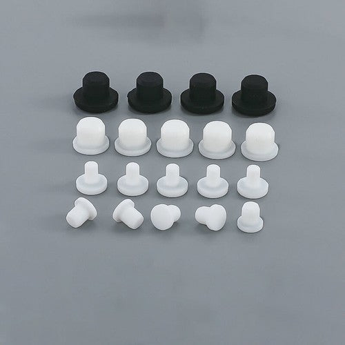 Round blanking end cap installed in metal panel demonstration