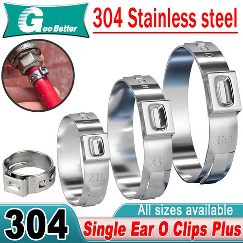 304 Stainless Steel Single Ear O Clips Plus | HomeDIYer