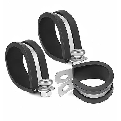 Rubber Lined P Clip Stainless Steel 6mm-70mm Sizes Pipe Cable Hose Clamp P-Clips