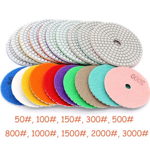 Diamond Polishing Pad 3" / 4" Buffing Pads Grinding Disc Granite Stone Marble