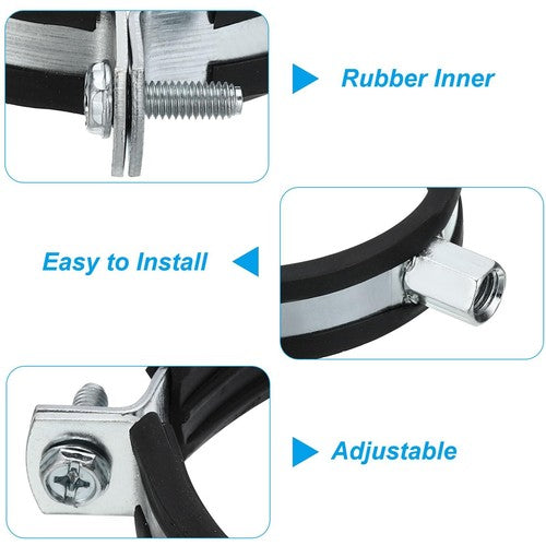 Adjustable Pipe Bracket Clamp,16-315mm Wall Ceiling Mount Iron Pipe Strap Suppor