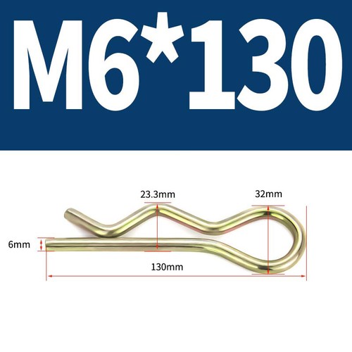 Heavy Duty Hitch Pins Clip - Spring Retaining R Clip M1~M10x16~120mm for Trailer