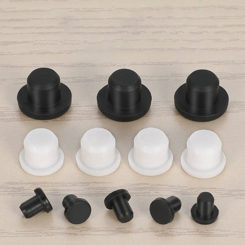 Flexibility test showing silicone bung bending without losing shape