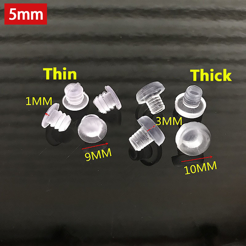 PVC Hole Plugs Blanking End Cap Inserts Plug Bung For 5mm-8mm Hole Non-slip Base